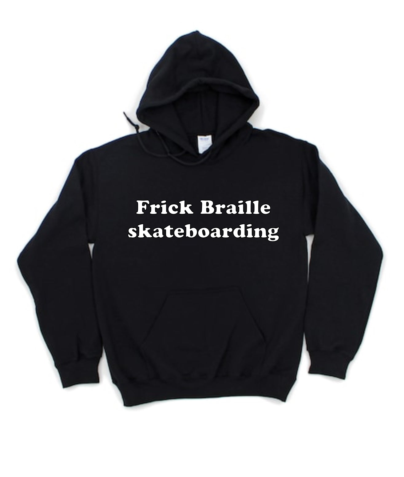 Frick Braille skateboarding hoodie